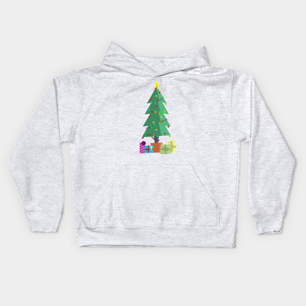 Christmas Tree Kids Hoodie by AngoldArts